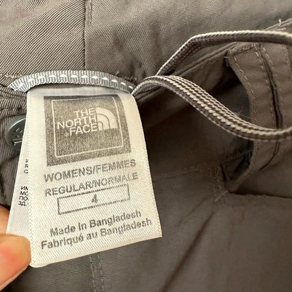 THE NORTH FACE Convertible Women Outdoor Athletic Gray Pants Size 4 - Picture 11 of 11